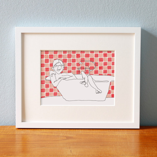 Serie "Portraits of Taking a Bath in Movies": Aquamarine