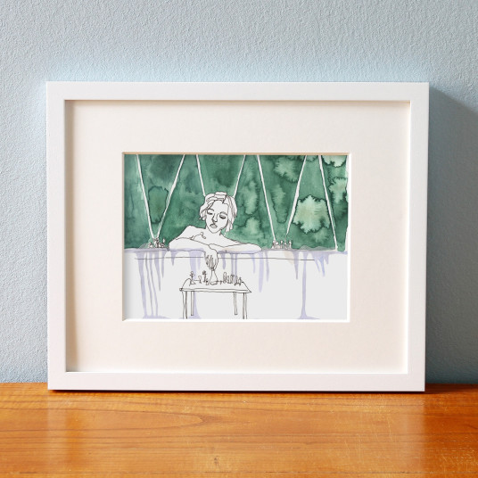 Serie "Portraits of Taking a Bath in Movies": Queens Gambit