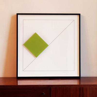 Gottfried Honegger, Conrete Composition with Green