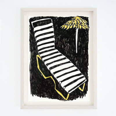 Katharina Arndt, The sunbed (Sketch)