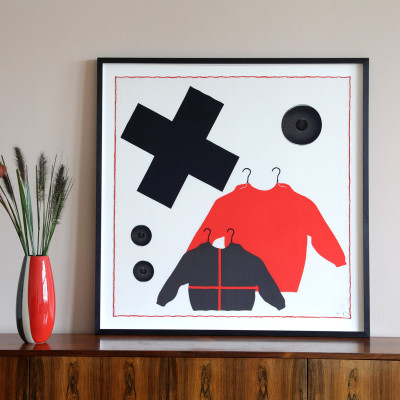 Rosemarie Trockel, Ohne Titel (Seidentuch)